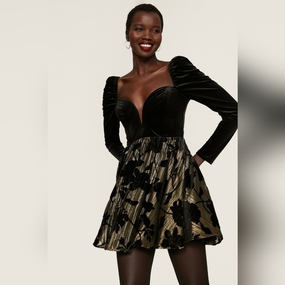 Encore Velvet Mini Dress By ASHLEY PARK (A RTR Dresz)